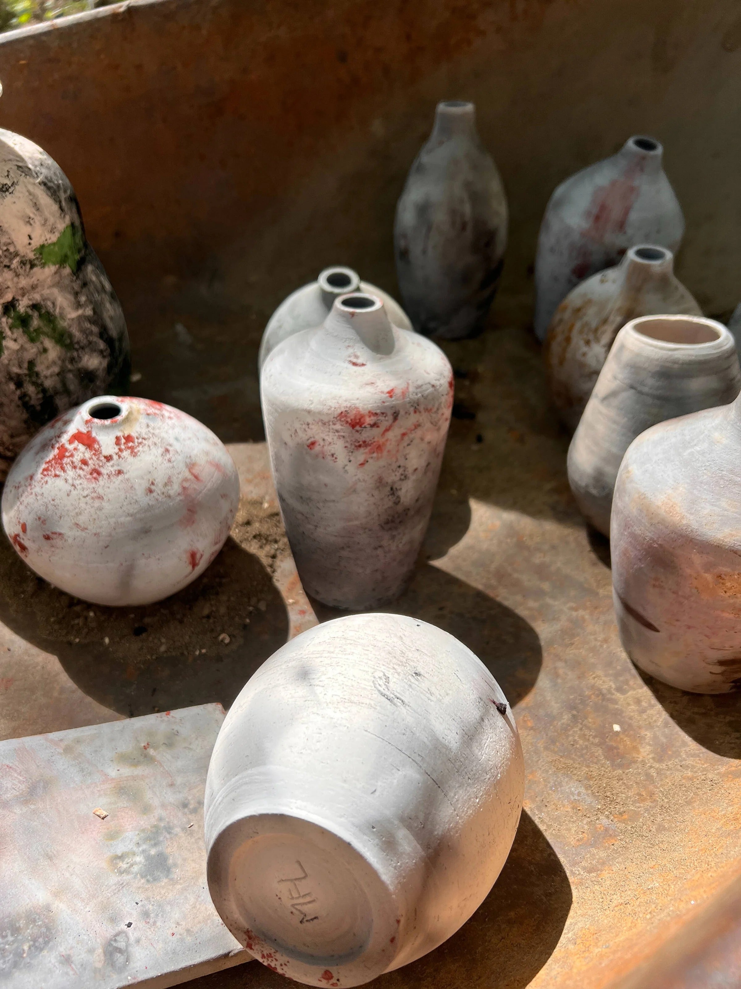 raku et d’enfumage avec le potier John Davidson, de Bolton-Ouest